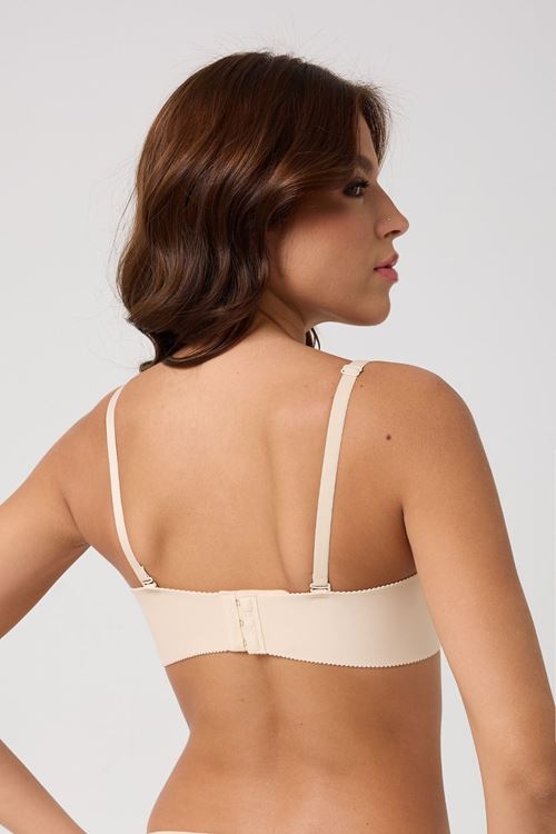 Leswear Sütyen Lazer Kesim Krem Renk Sütyen – Zarif Konfor