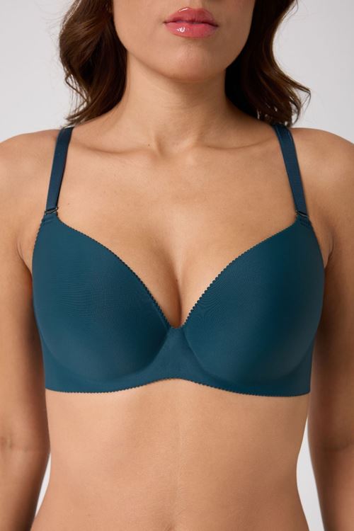 Leswear Sütyen Lazer Kesim Petrol Mavi Renk Sütyen – Modern Konfor