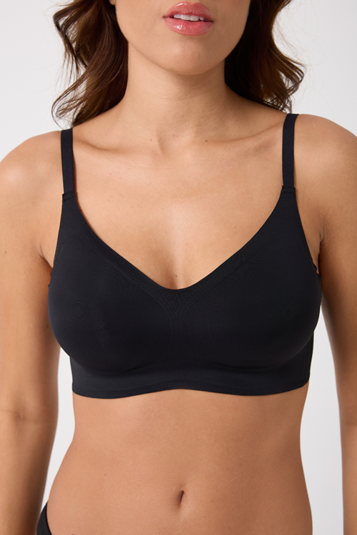Leswear Sütyen Lazer Kesim Siyah Renk Sütyen – Şıklık ve Konfor