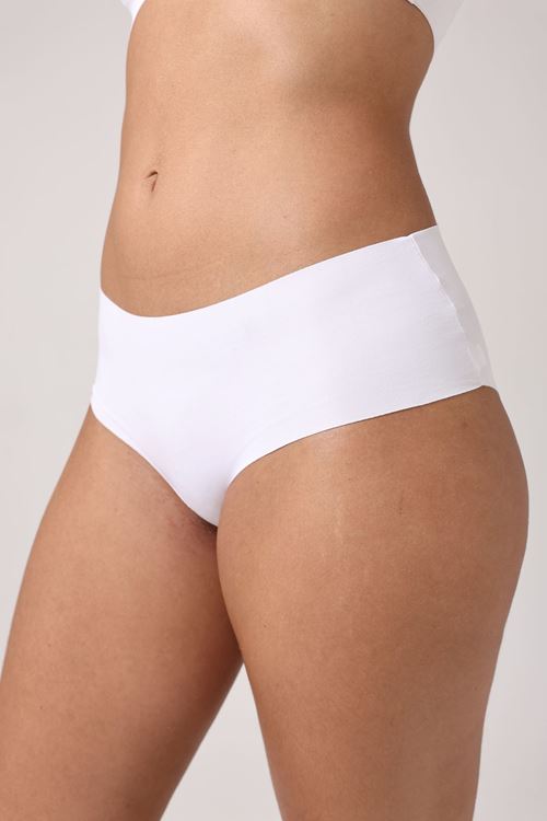 Leswear Bato Külot Lazer Kesim – Şeffaf ve Konforlu Beyaz Bato Külot