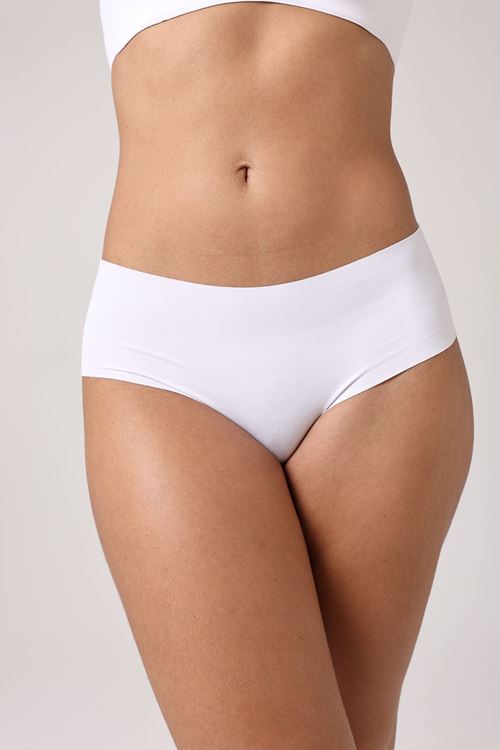 Leswear Bato Külot Lazer Kesim – Şeffaf ve Konforlu Beyaz Bato Külot