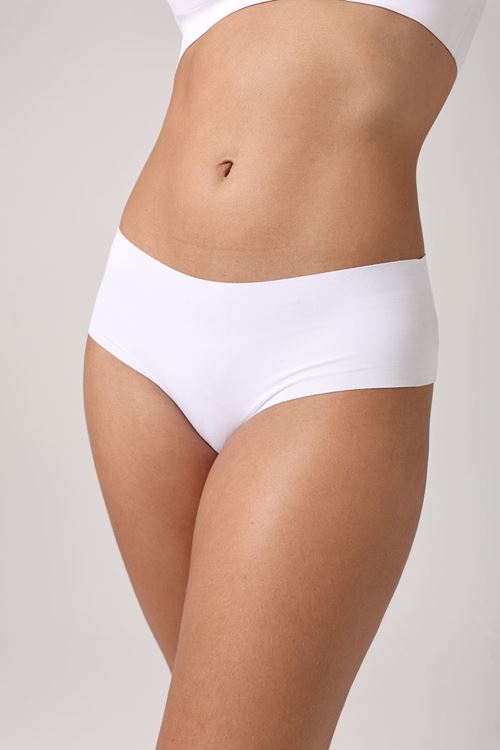 Leswear Bato Külot Lazer Kesim – Şeffaf ve Konforlu Beyaz Bato Külot