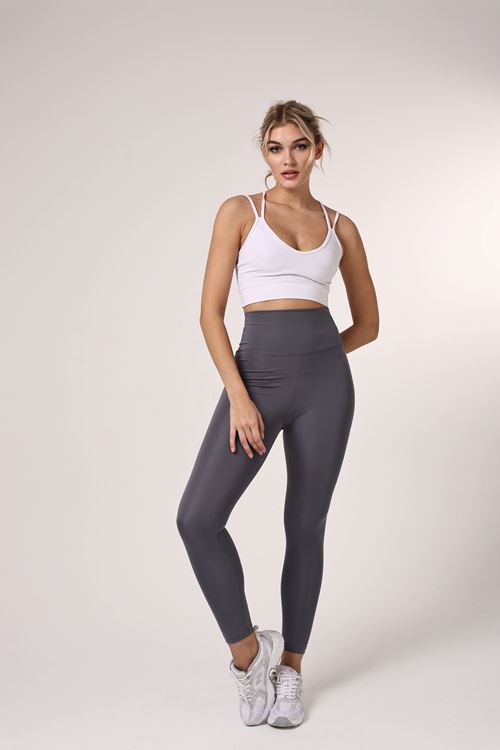 Leswear Tayt Gri Renk – Şık ve Konforlu Günlük Tayt