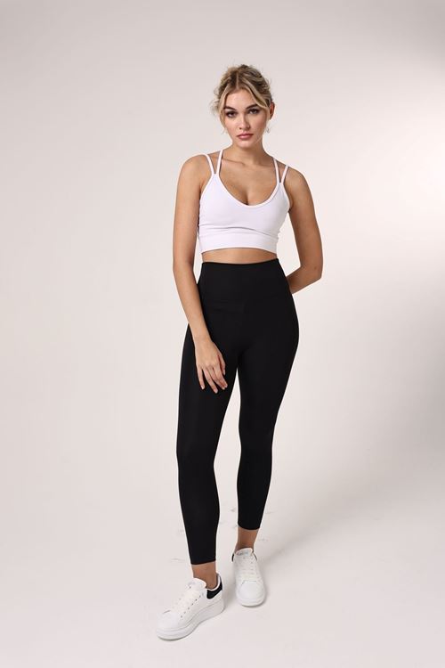 Leswear Tayt Siyah Renk – Şık ve Konforlu Günlük Tayt