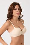 Leswear Sütyen Lazer Kesim Ten Sütyen - Dolgulu Sütyen - Askısı Çıkarılabilir