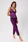 Leswear Pijama Takımı Mor Renk – Şık ve Rahat Mor Pijama Takımı